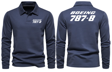BOEING 787-8 LONG SLEEVE POLO